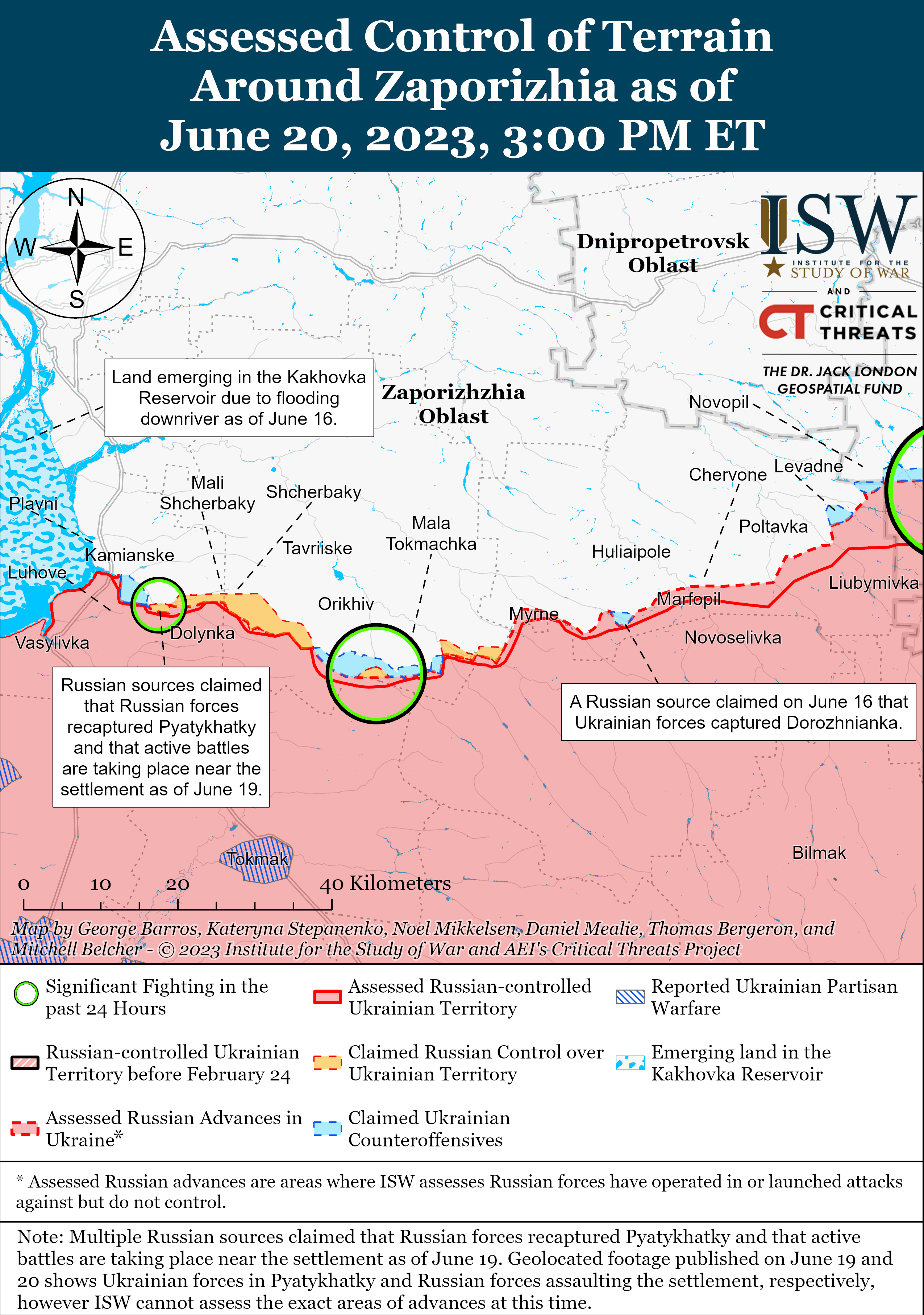 ISW Blog: Russian Offensive Campaign Assessment, June 20, 2023